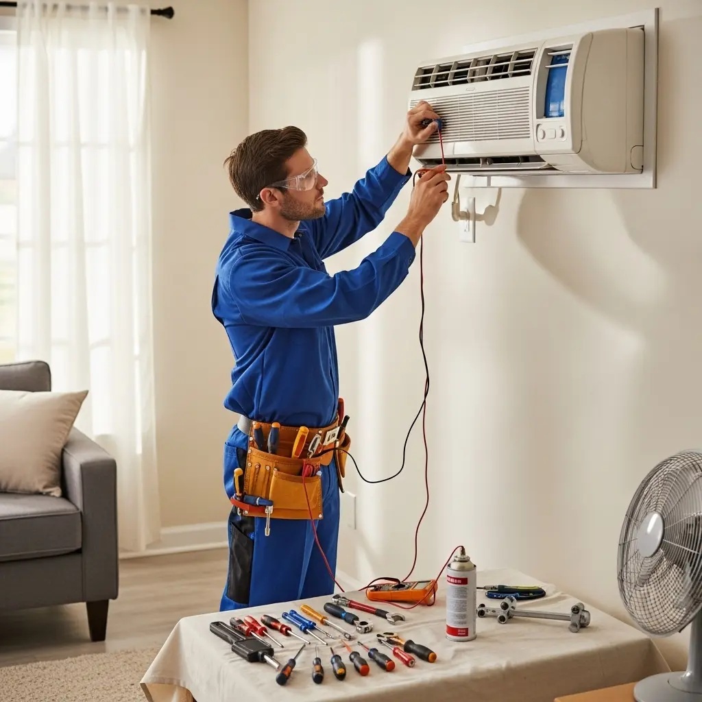 Şereflikoçhisar Arçelik Arçelik klima gaz dolumu ve bakım – Enerji verimliliği artırıldı. - Teknik servis örneği